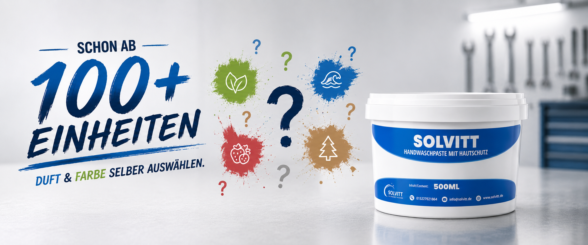 DU bestimmst die Farbe & den Geruch