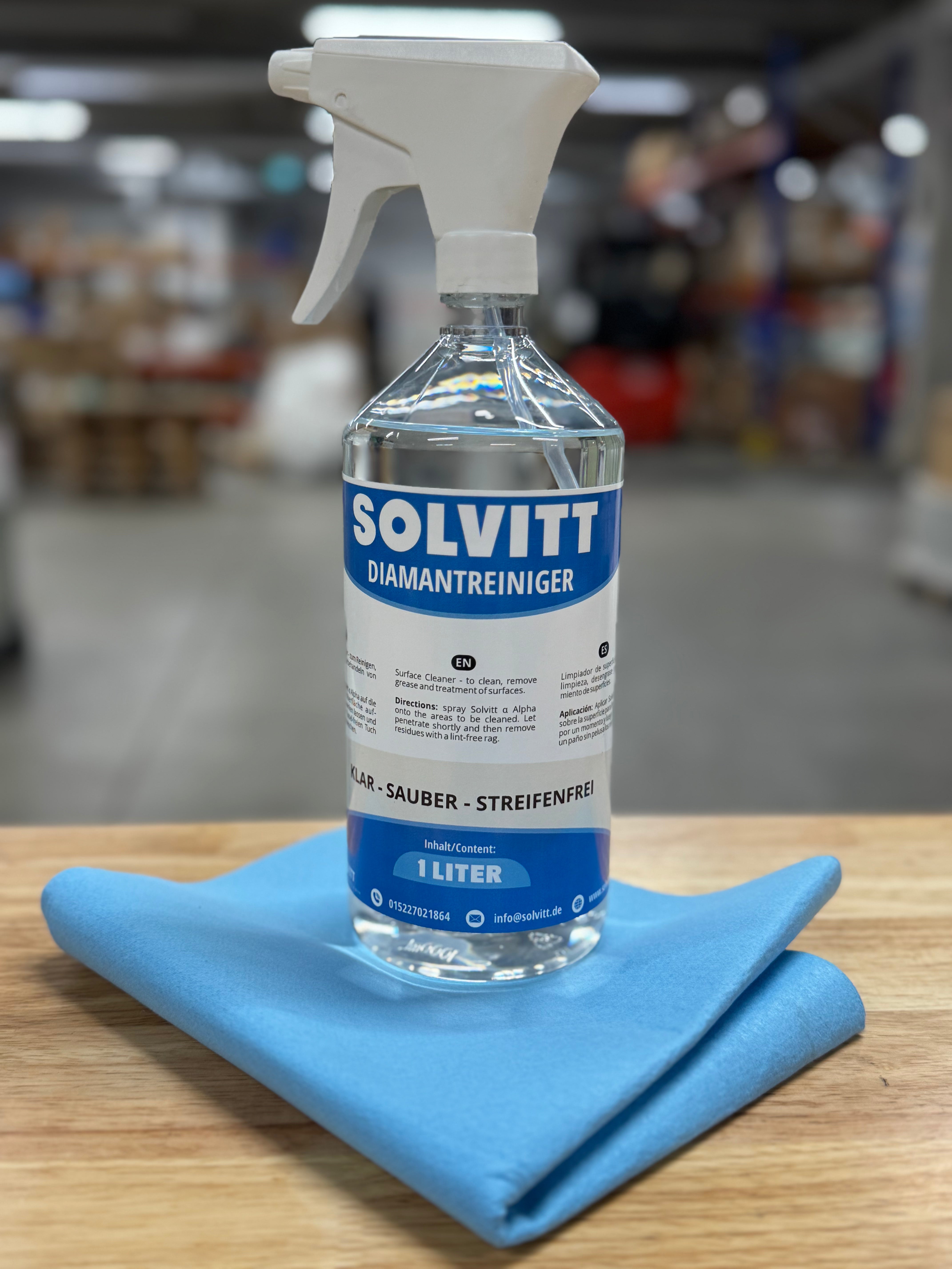 Solvitt Diamant Set (1 Liter + 2xVliestuch)