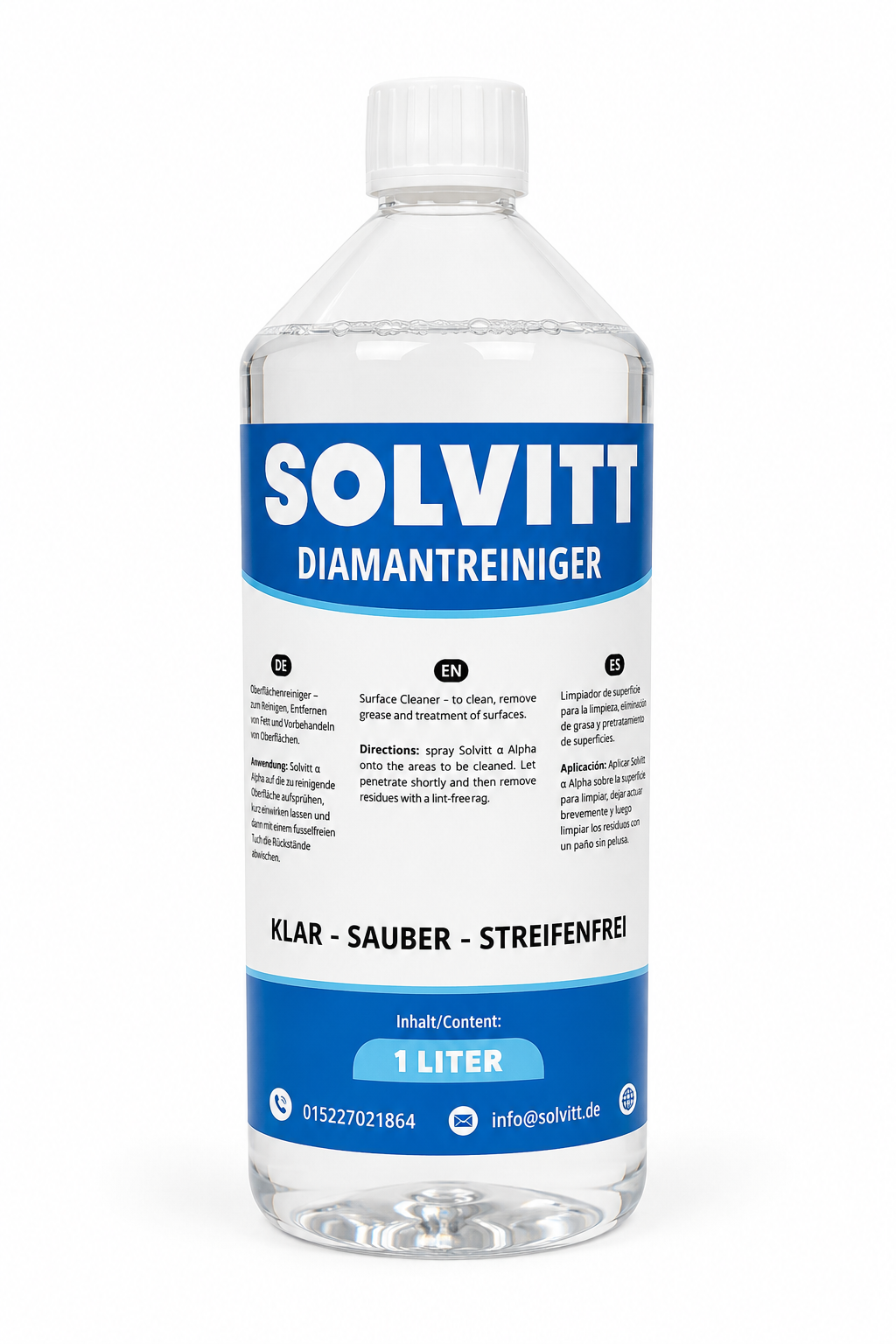 Solvitt Diamantreiniger 1 Liter Nachfüllflasche