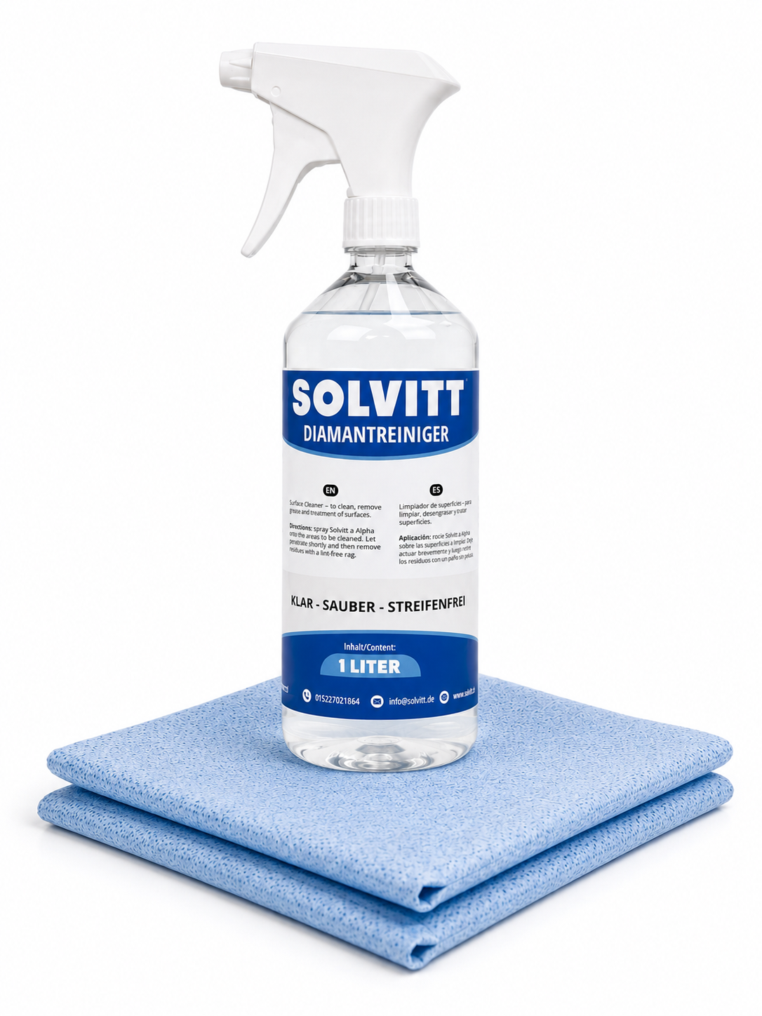 Solvitt Diamant Set (1 Liter INKL Premium Sprühkopf + 2xVliestuch)