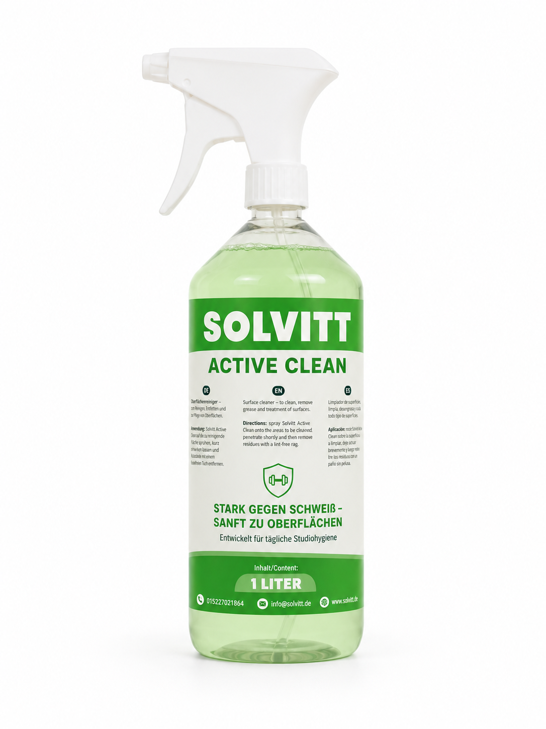 Solvitt Active Clean inkl. Premium Sprühkopf 1 Liter